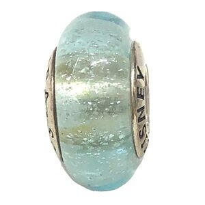 Disney GLOW IN THE DARK Elsa Murano Charm Bead. NEW. Pandora.